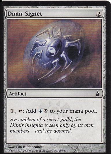 Magic the Gathering: Ravnica (Base Set)  card 260 Dimir Signet