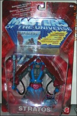 Masters of the Universe (Modern Series)  Basic Action Figures figure 3-B Stratos (K-Mart Exclusive) w/ Trading Card