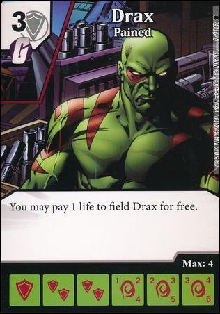 Marvel Dice Masters Amazing Spider-Man card 6 Drax: Pained