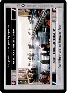Star Wars: Coruscant Limited (Base Set) card 172 Naboo: Theed Palace Docking Bay