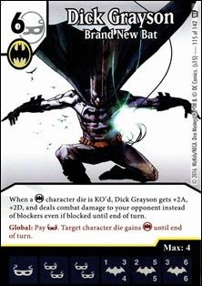 DC Comics Dice Masters World's Finest card 115 Dick Grayson: Brand New Bat