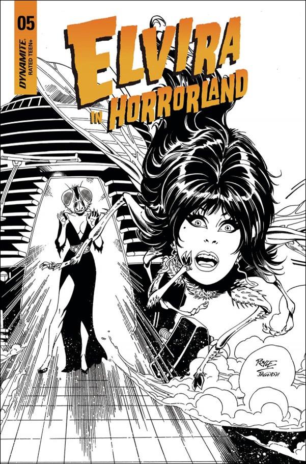 Elvira in Horrorland issue 5-F John Royle 1:15 B&W Cover