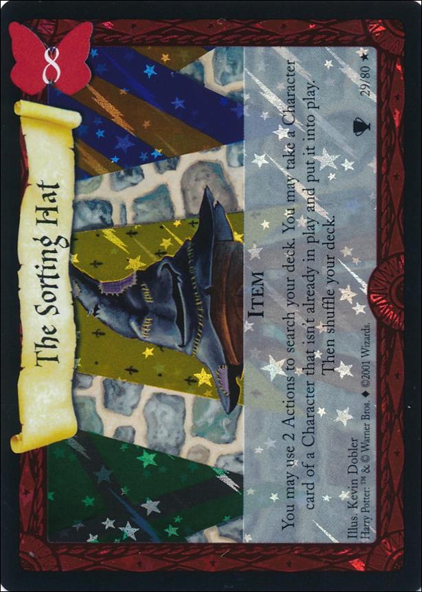 Harry Potter: Quidditch Cup (Base Set) card 29-B The Sorting Hat
