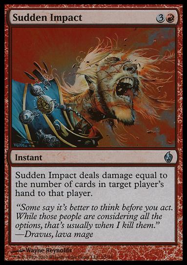 Magic the Gathering: Premium Deck Series: Fire & Lightning (Base Set) card 25 Sudden Impact