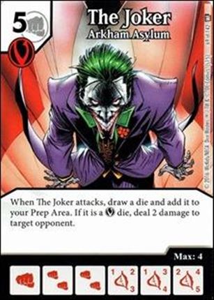 DC Comics Dice Masters World's Finest card 69 The Joker: Arkham Asylum 