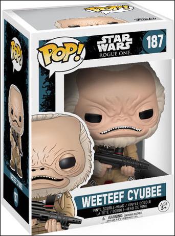 POP! Star Wars figure 187 Weeteef Cyubee