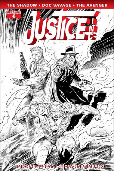Justice, Inc. (2014) issue 6-F Ardian Syaf 1:15 Black & White Cover