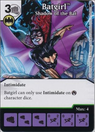 DC Comics Dice Masters Batman card 45 Batgirl: Shadow of the Bat