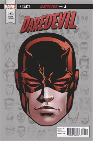 Daredevil (1964) issue 595-D Mike McKone 1:10 Headshot Cover