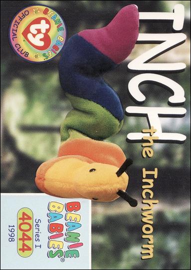 Beanie Babies Series 1 (Base Set) card 88 Inch the Inchworm