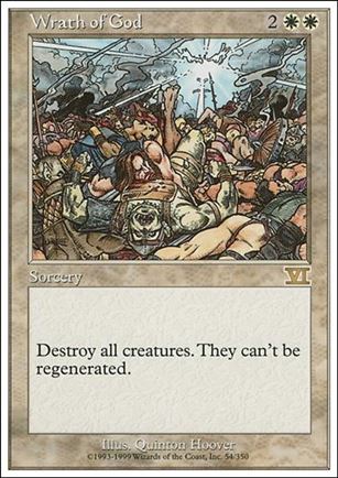 Magic the Gathering: 6th Edition (Base Set) card 54 Wrath of God