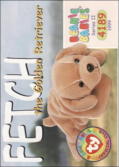 Beanie Babies Series 2 (Base Set) card 170 Fetch the Golden Retriever