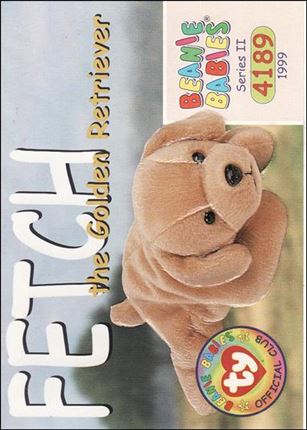 Beanie Babies Series 2 (Base Set) card 170 Fetch the Golden Retriever