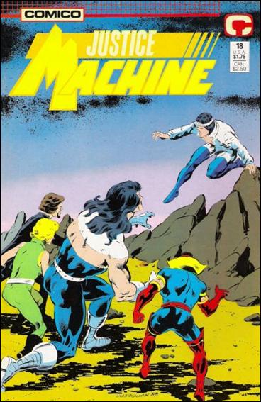 Justice Machine (1987) issue 18 Wraparound Cover