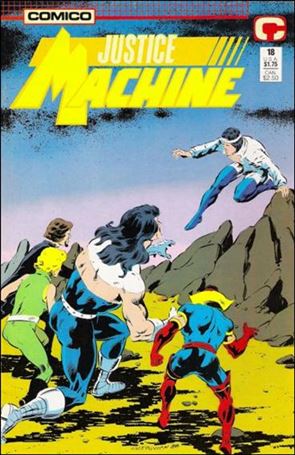 Justice Machine (1987) issue 18 Wraparound Cover