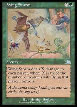 Magic the Gathering: Prophecy (Base Set) card 135 Wing Storm