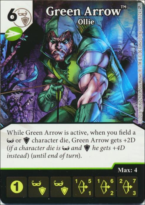 DC Comics Dice Masters Green Arrow and The Flash card 59 Green Arrow: Ollie