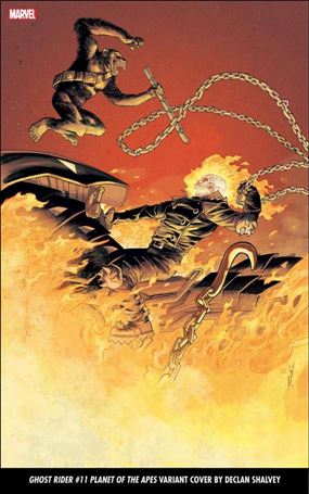 Ghost Rider (2022) issue 11-D Declan Shalvey Planet of the Apes Cover