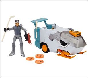 Teenage Mutant Ninja Turtles (2012) Vehicles and Playsets figure 31-B Casey's Slamboni with Unmasked Casey Jones (Loose)