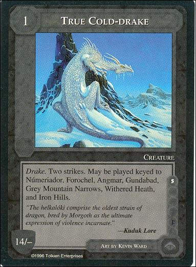 Middle-Earth: The Dragons (Base Set) card 155 True Cold-drake