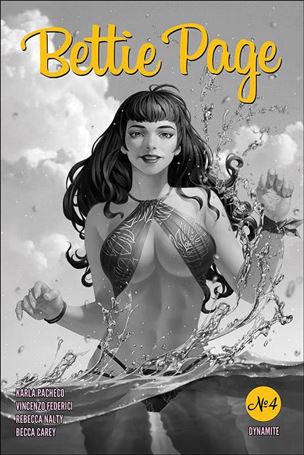 Bettie Page (2020) issue 4-M Jung-Geun Yoon 1:25 Black & White Cover