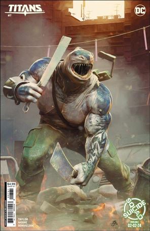 Titans (2023) issue 7-D Björn Barends Suicide Squad Cardstock Cover