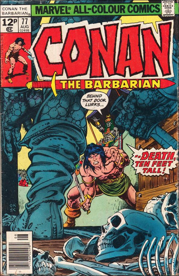 Conan the Barbarian (1970) issue 77-C UK Price Cover