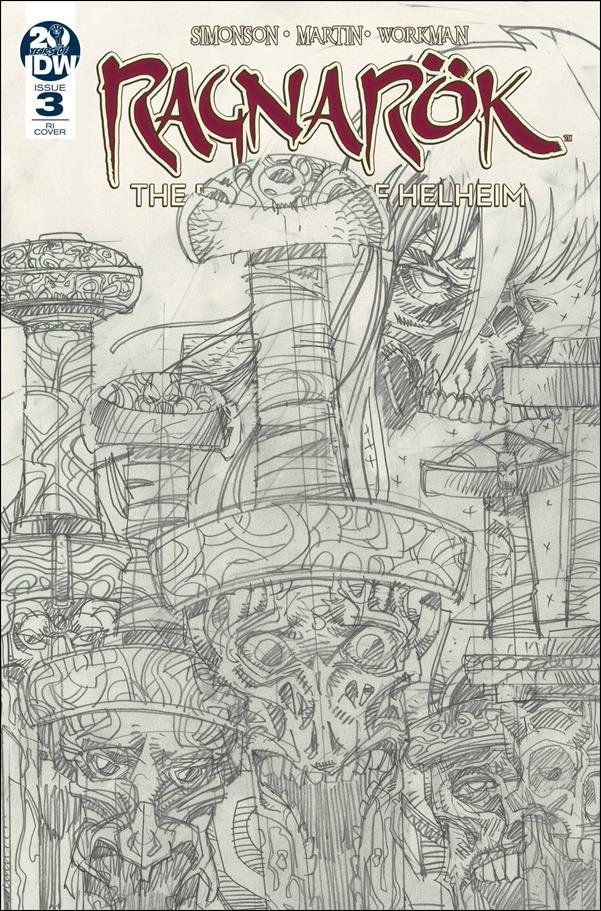 Ragnarok: The Breaking of Helheim issue 3-B Walter Simonson Sketch 1:10 Cover