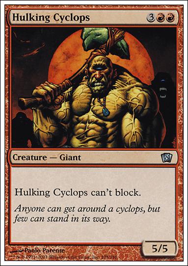 Magic the Gathering: 8th Edition (Base Set) card 195 Hulking Cyclops