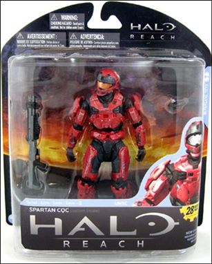 Halo Reach (Series 2)  figure 6 Spartan CQC custom (male) - Red