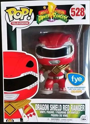 POP! Television figure 528 Dragon Shield Red Ranger FYE Exclusive