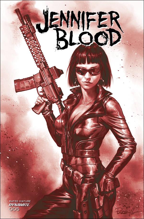 Jennifer Blood (2021) issue 5-J Lucio Parrillo 1:10 Red Tint Cover
