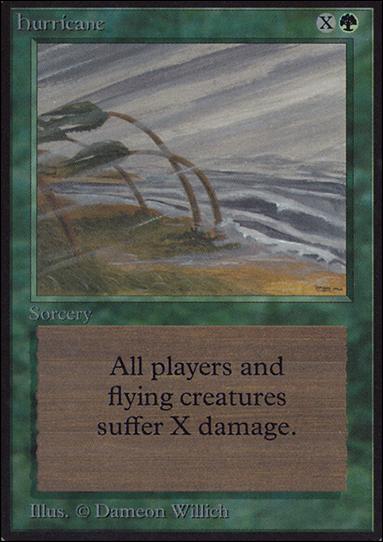 Magic the Gathering: Limited Edition Alpha (Base Set) card 200 Hurricane