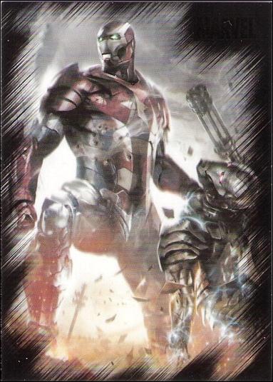 Marvel Heroes and Villains (Base Set) card 1 War Machine vs Iron Patriot