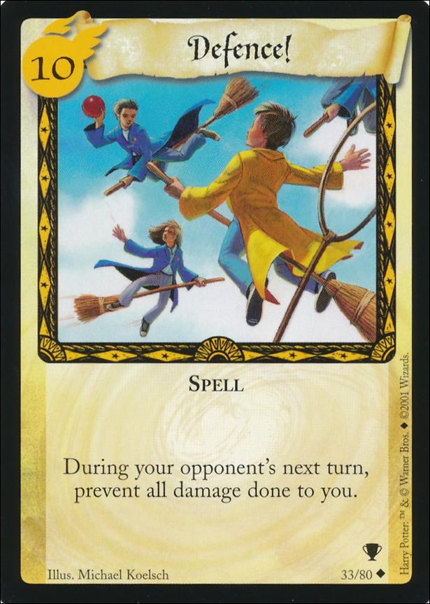 Harry Potter: Quidditch Cup (Base Set) card 33 Defence!