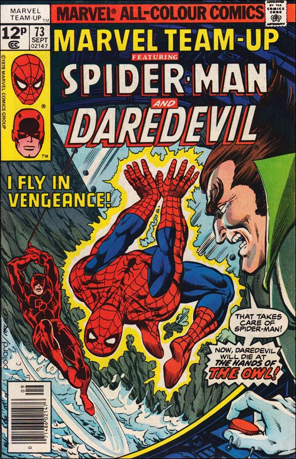 Marvel Team-Up (1972) issue 73-B UK Price Cover