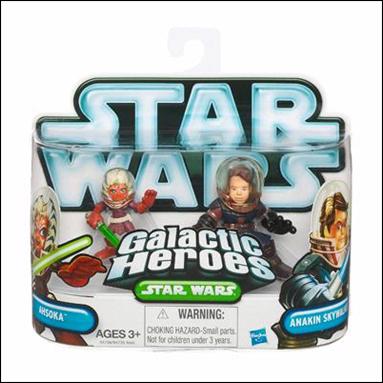 Star Wars: Galactic Heroes figure 87 Ahsoka and Anakin Skywalker (Space Helmets)