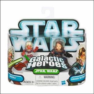 Star Wars: Galactic Heroes figure 87 Ahsoka and Anakin Skywalker (Space Helmets)