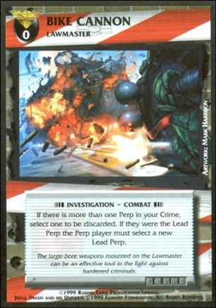 Dredd: The Card Game card 51 Bike Cannon
