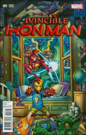 Invincible Iron Man (2015)  issue 1-N Nick Bradshaw Young Guns Cover
