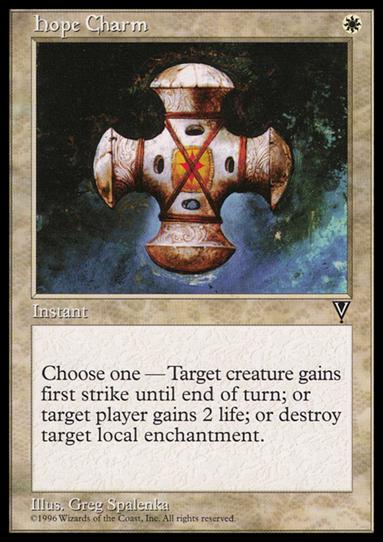 Magic the Gathering: Visions (Base Set) card 8 Hope Charm