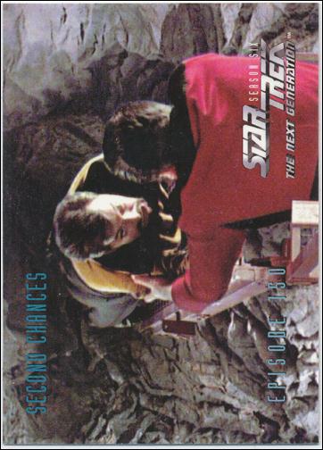 Star Trek: The Next Generation - The Episode Collection Season Six (Base Set) card 609 Second Chances, Episode 150C