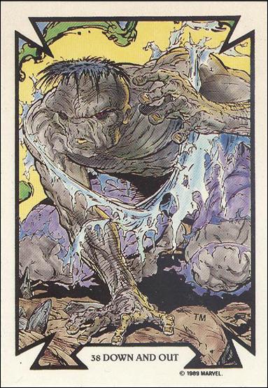 Todd McFarlane Super Heroes: Series 1 (Base Set) card 38 Down and Out