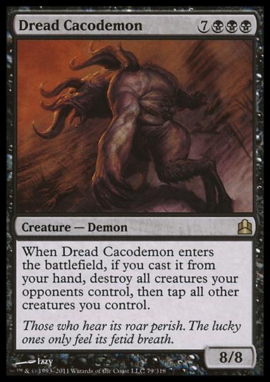 Magic the Gathering: Commander (Base Set) card 79 Dread Cacodemon