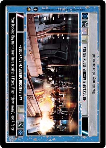 Star Wars: Theed Palace Limited (Base Set) card 111 Blockade Flagship: Docking Bay
