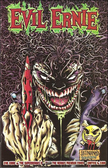 Evil Ernie vs the Super Heroes issue 2-B Premium Cover 1/2000