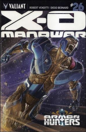 X-O Manowar (2012)  issue 26-B Clayton Crain Wraparound Chromium Cover