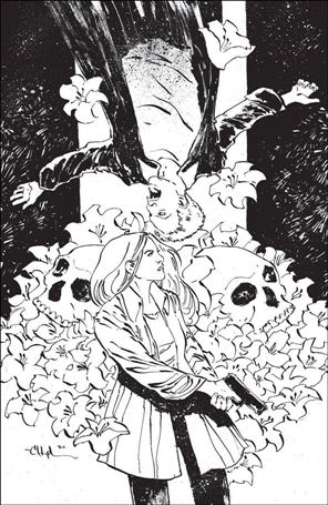 Angel + Spike issue 15-D Christopher Mitten 1:20 Black & White Virgin Cover