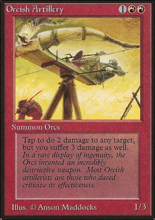 Magic the Gathering: Limited Edition Beta (Base Set) card 166 Orcish Artillery