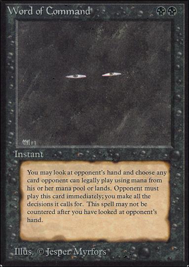 Magic the Gathering: Limited Edition Alpha (Base Set) card 136 Word of Command
